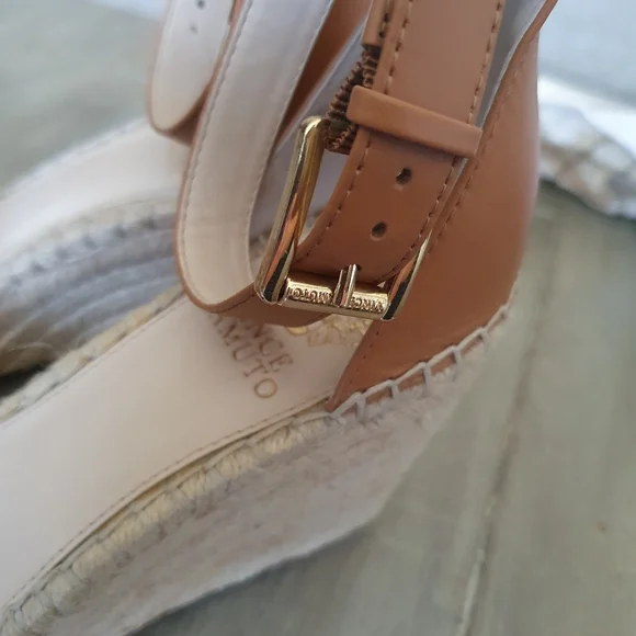 Vince Camuto Platform Maaza Wedge Leather Shoes Size 10 - Picture 7 of 12